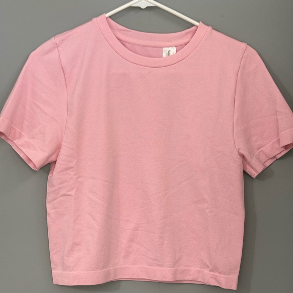 Pink spandex shirt